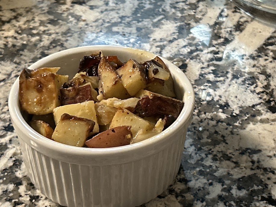Air fried German potato salad