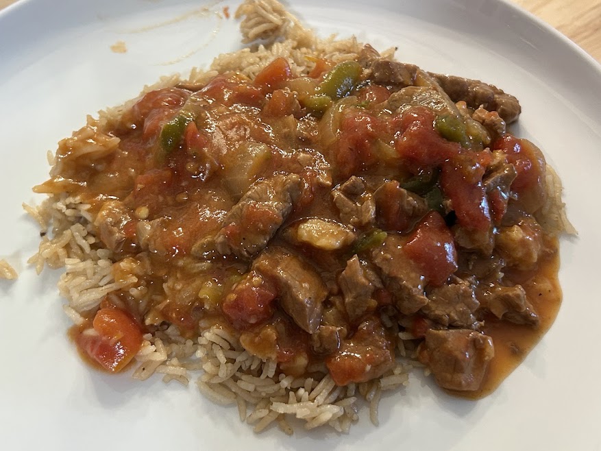 Pepper steak in the crockpot
